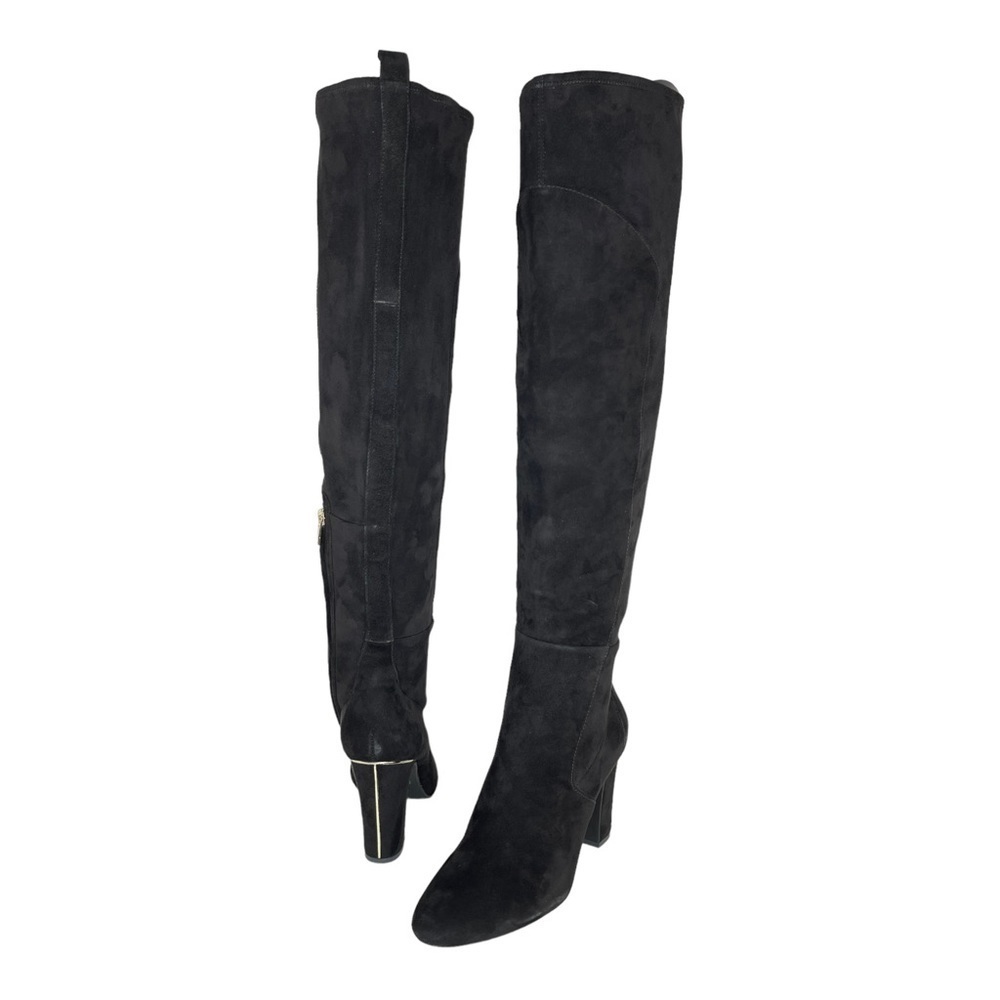 DKNY Sloane Black Suede Leather OTK Womens Boots Size 9.5M - Picture 10 of 11